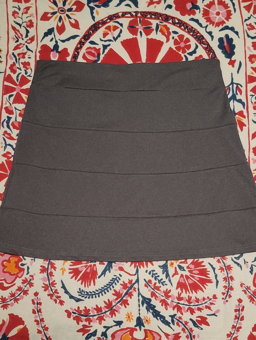 TEHAMA Womens A-Line Tiered Panel Design Sporty Athletic Skirt with Pocket